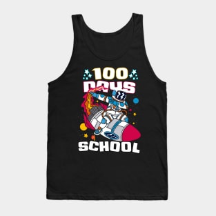 100 days of school featuring an astronaut dabbing on his rocket #2 Tank Top